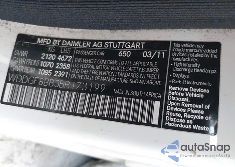 2011 Mercedes-Benz C 300 Sport 4Matic from USA, damaged, VIN WDDGF8BB3BR173199